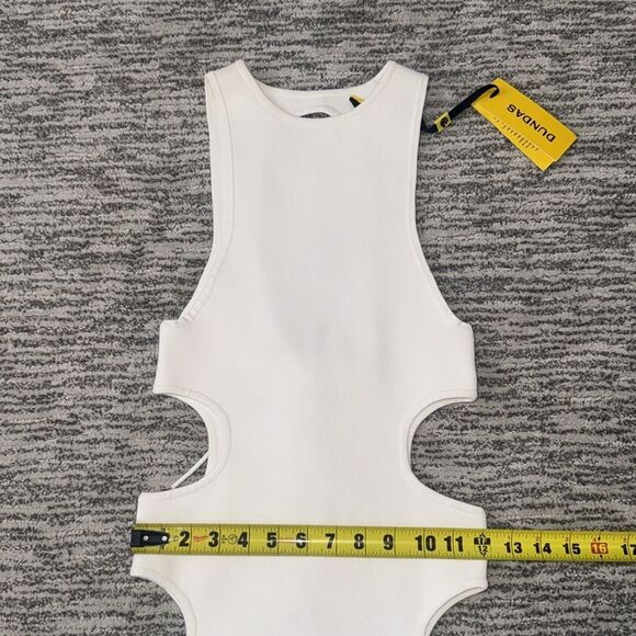 NWT DUNDAS Cut Out MIDI Dress White Knit Revolve Small - Picture 12 of 16